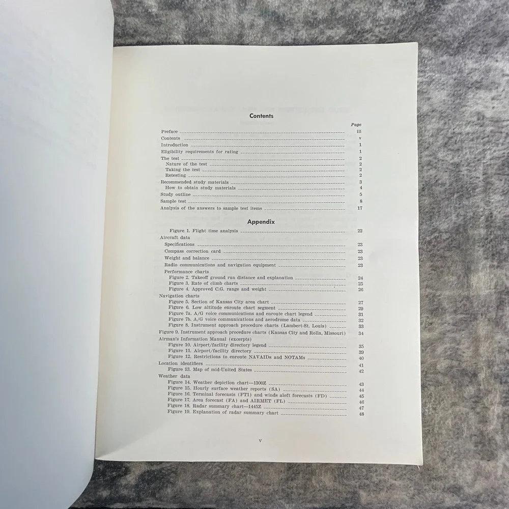 Instrument Rating Airplane Written Test Guide FAA AC 61-8B Vintage